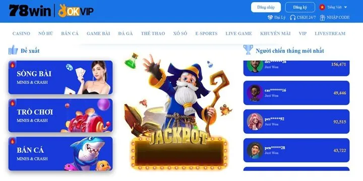 Trải nghiệm chất lượng 78 Win mang lại